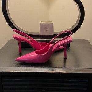 Anne Klein Vibrant Pink Slingback Heels